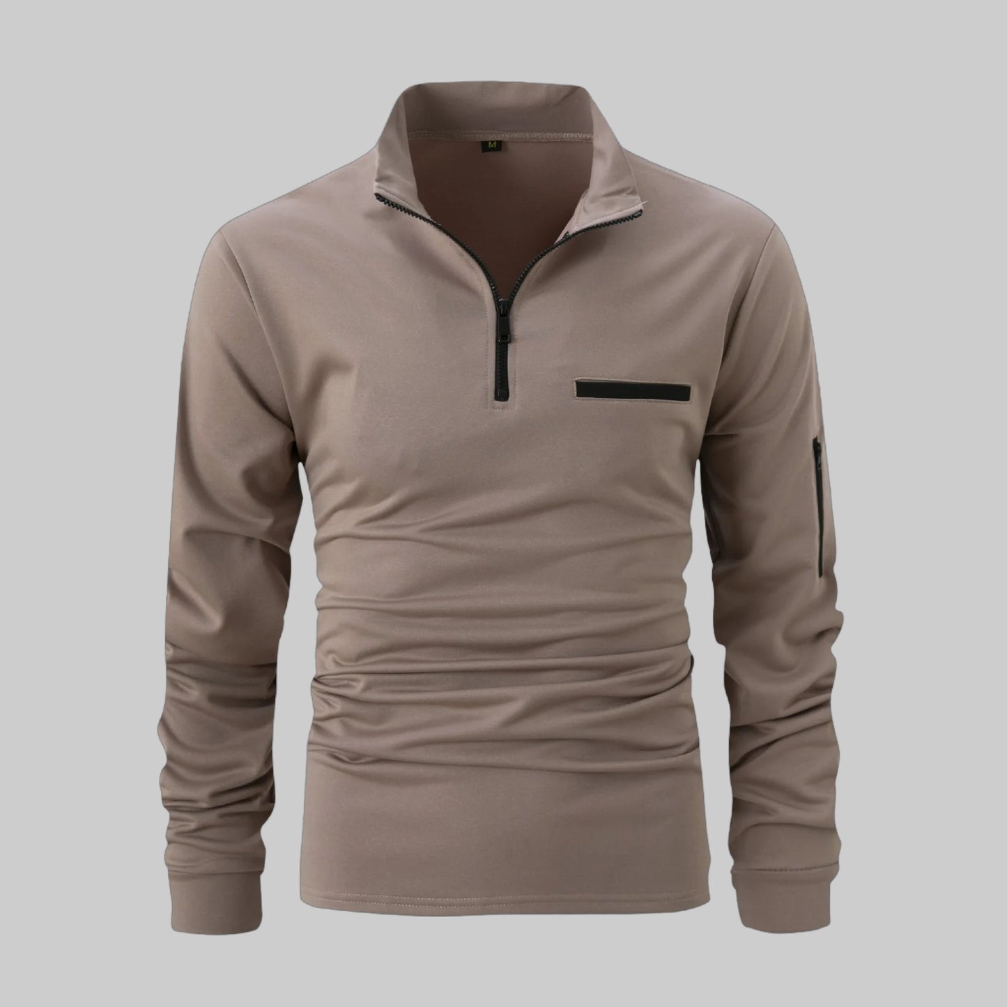 Ragnar – De Stoere Kleurblok Polo met Rits