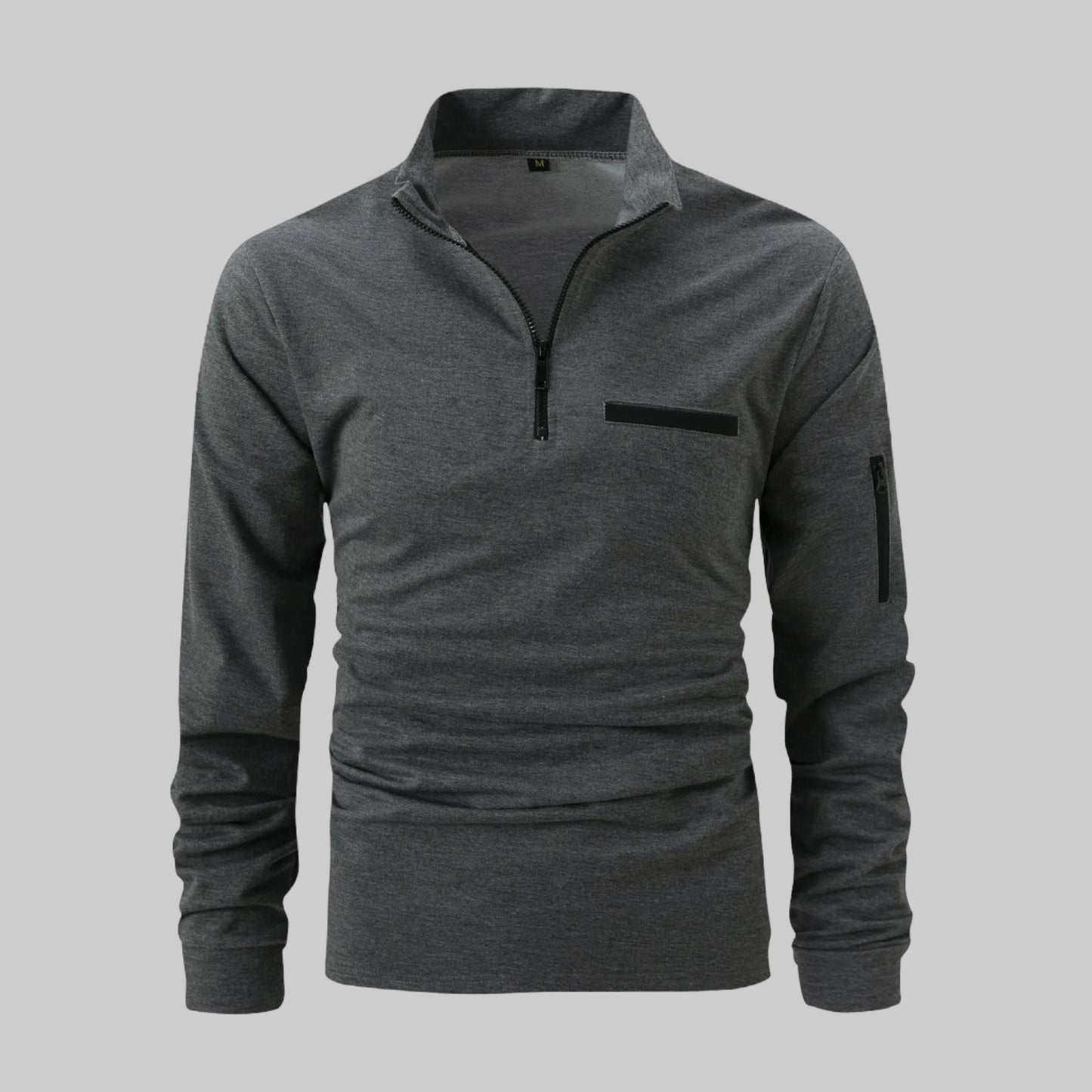 Ragnar – De Stoere Kleurblok Polo met Rits