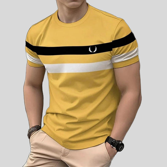 Noah – Stijlvol 3D Gestreept T-Shirt voor een Tijdloze Look